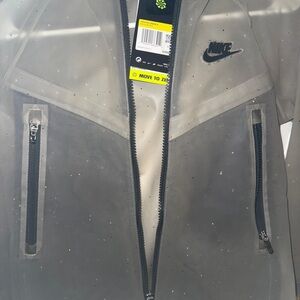 Nike Light Grey Youth Unisex Waterproof Jacket